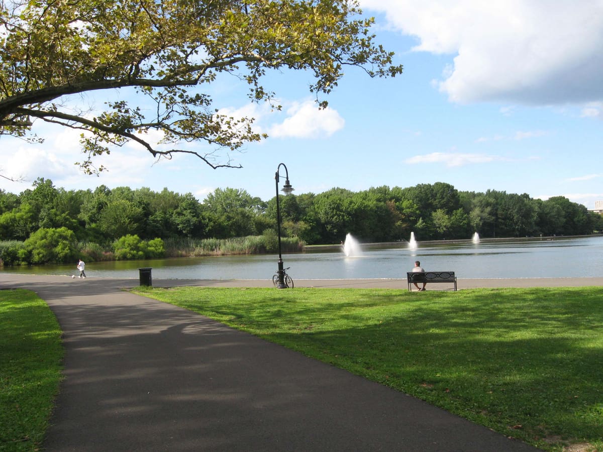 The lake at James J. Braddock North Hudson County Park, North Bergen, New Jersey