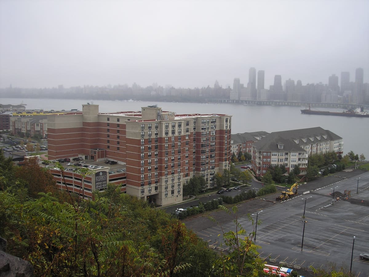 Union City, New Jersey, with the Manhattan skyline across the Hudson