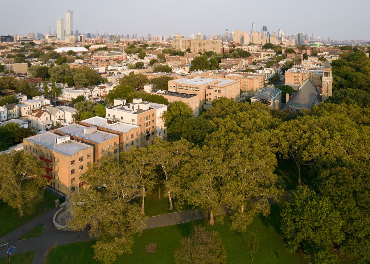 The West Side of Jersey City seen from Lincoln Park, New Jersey